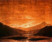 卡斯帕尔 大卫 弗里德里希 : Mountainous River Landscape